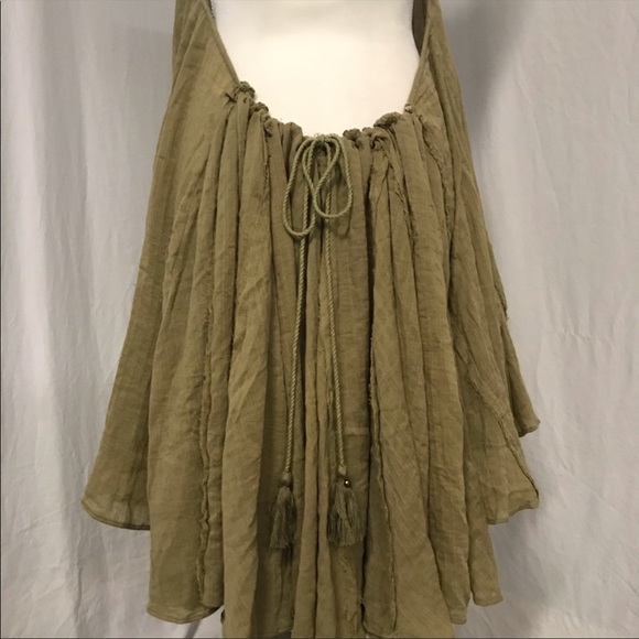 NWOT Free People Catching Rays Moss Halter Dress M - Picture 5 of 9